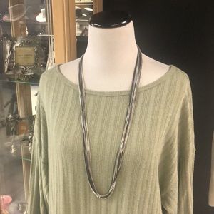 WHBM 17” multi-colored multi-strand chain necklace